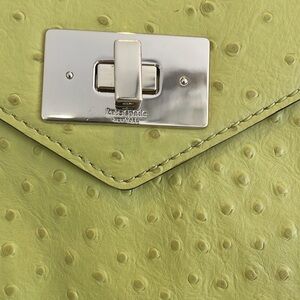 Kate Spade leather shoulder bag yellow/ lime green